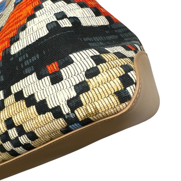 Longchamp Roseau Panier d'Art Tote Red/Ocean - Picture 4 of 11